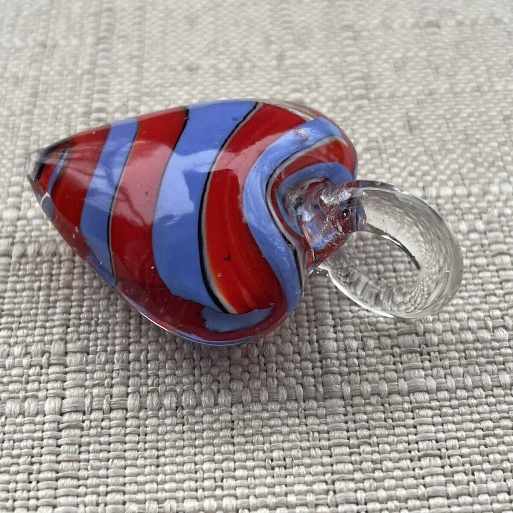 Women Necklace Pendant Heart Shape Red/ Purple Tone Pendant Jewelry - Picture 7 of 8